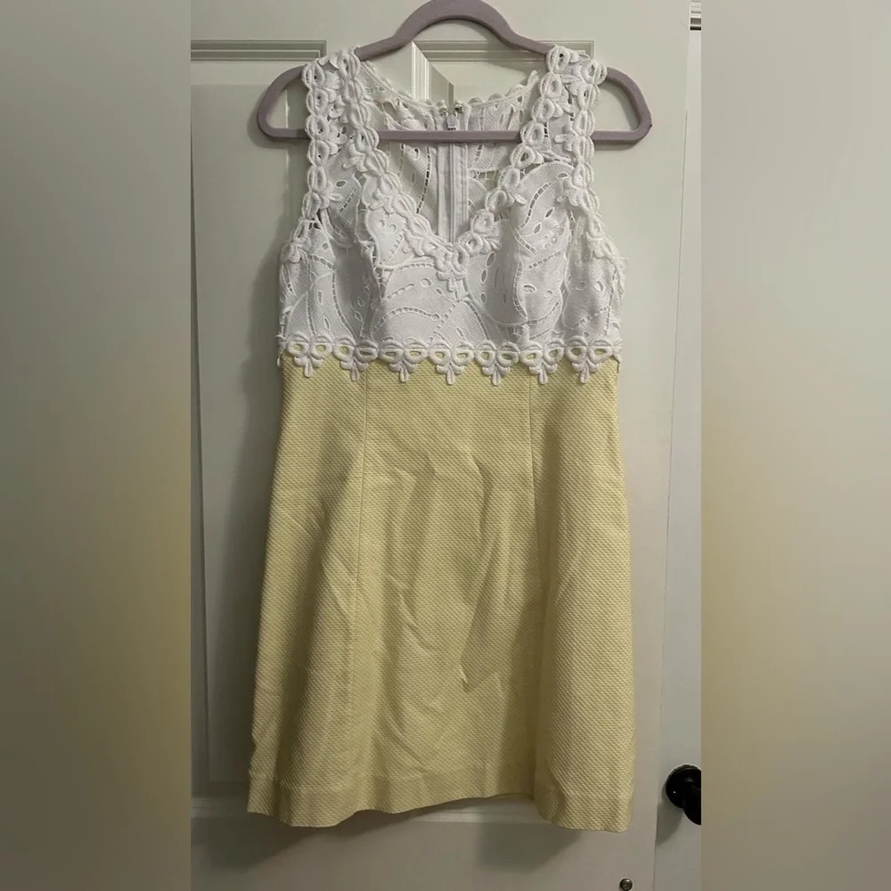 Lilly Pulitzer Sandi stretch mini dress color pineapple size 4 - Picture 2 of 4